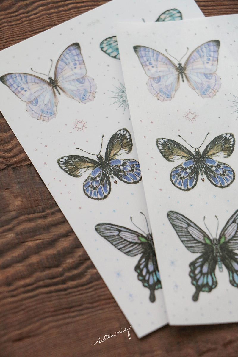 Butterfly Sticker Set - Smidapaper Ikigai Shop