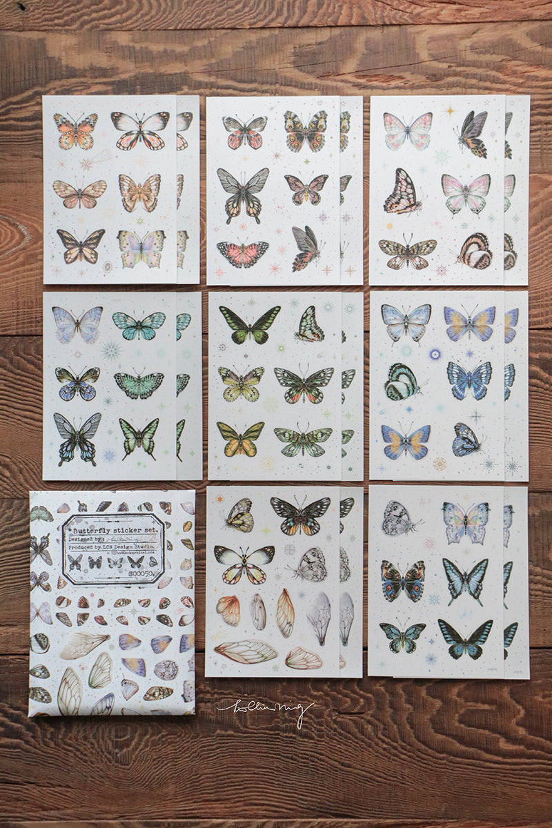Butterfly Sticker Set - Smidapaper Ikigai Shop