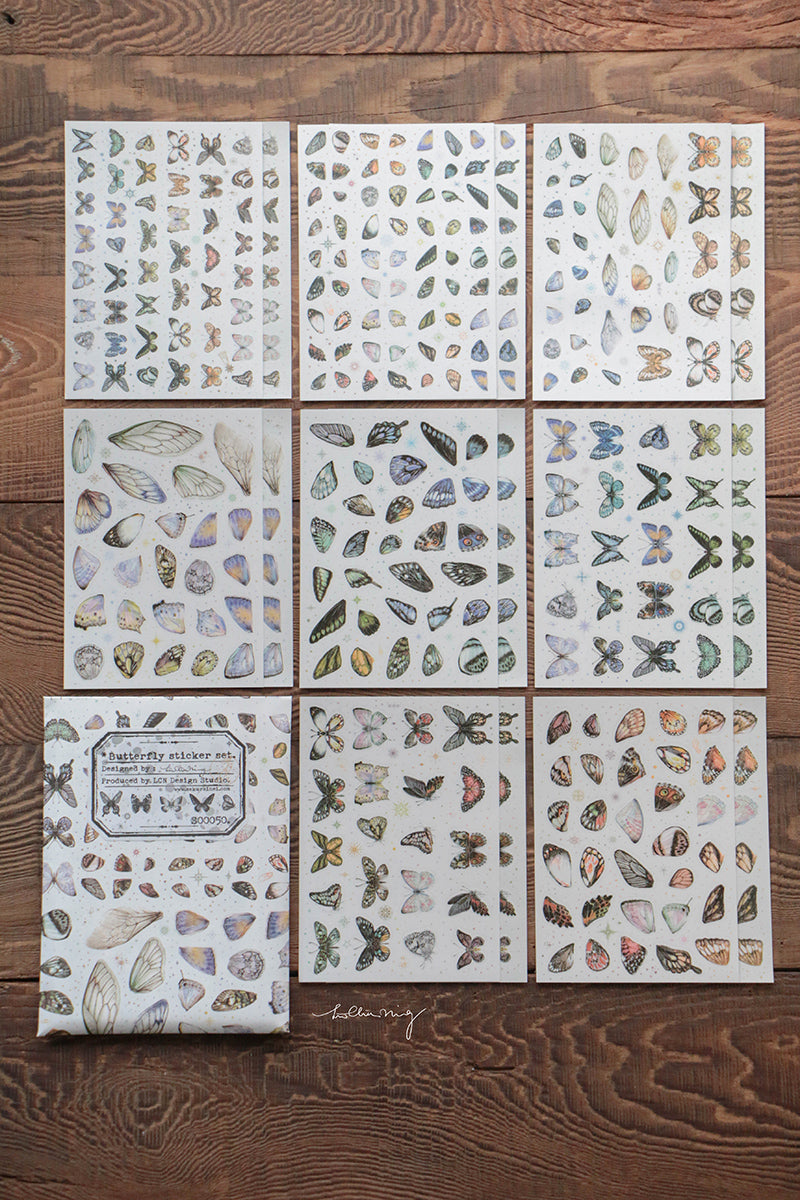 Butterfly Sticker Set - Smidapaper Ikigai Shop
