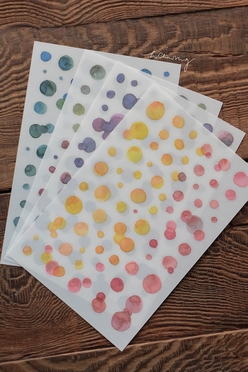 Print-On Stickers: Circle - Smidapaper Ikigai Shop