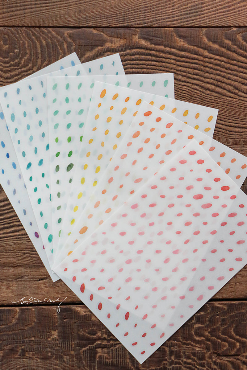 Print-On Stickers: Dots - Smidapaper Ikigai Shop
