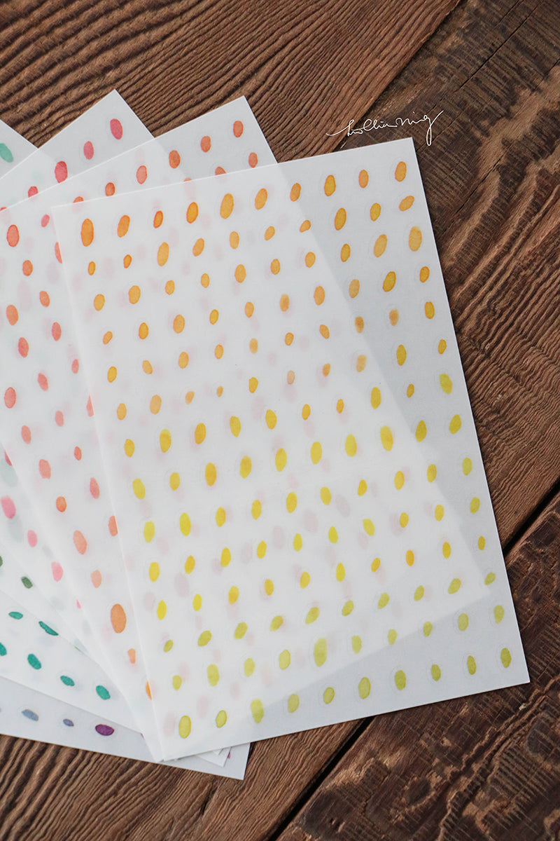 Print-On Stickers: Dots - Smidapaper Ikigai Shop
