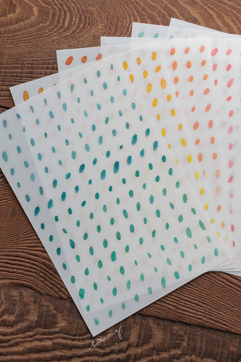 Print-On Stickers: Dots - Smidapaper Ikigai Shop