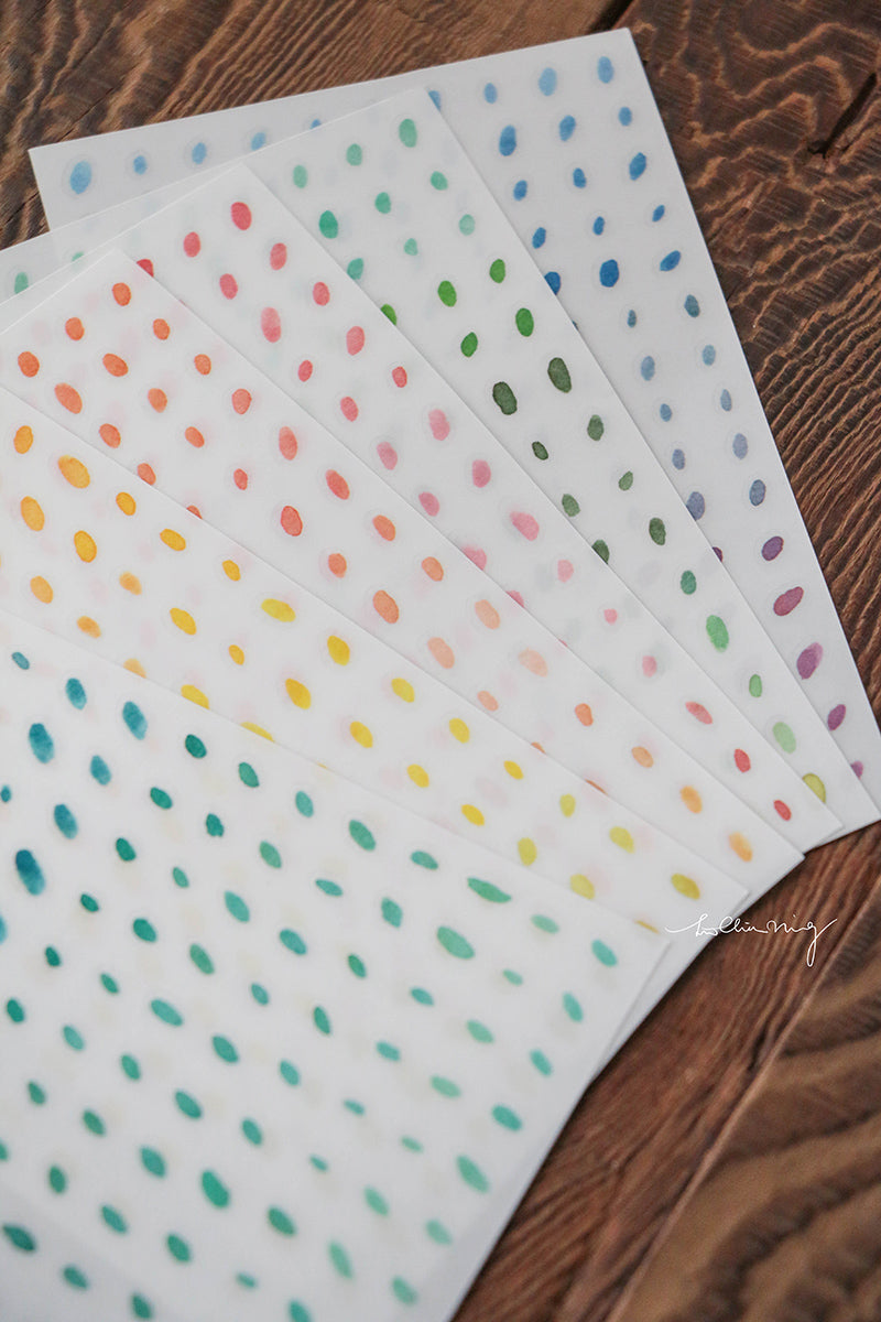 Print-On Stickers: Dots - Smidapaper Ikigai Shop