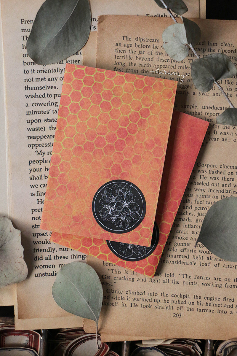 Floral Buzz Rubber Stamp Set (set of 3) - Smidapaper Ikigai Shop