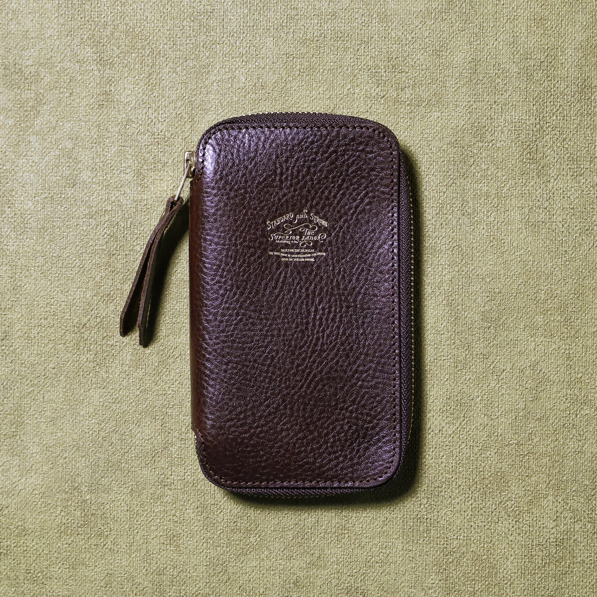 The Superior Labor: Leather Zip Pencase (3 Colours) - Smidapaper Ikigai Shop