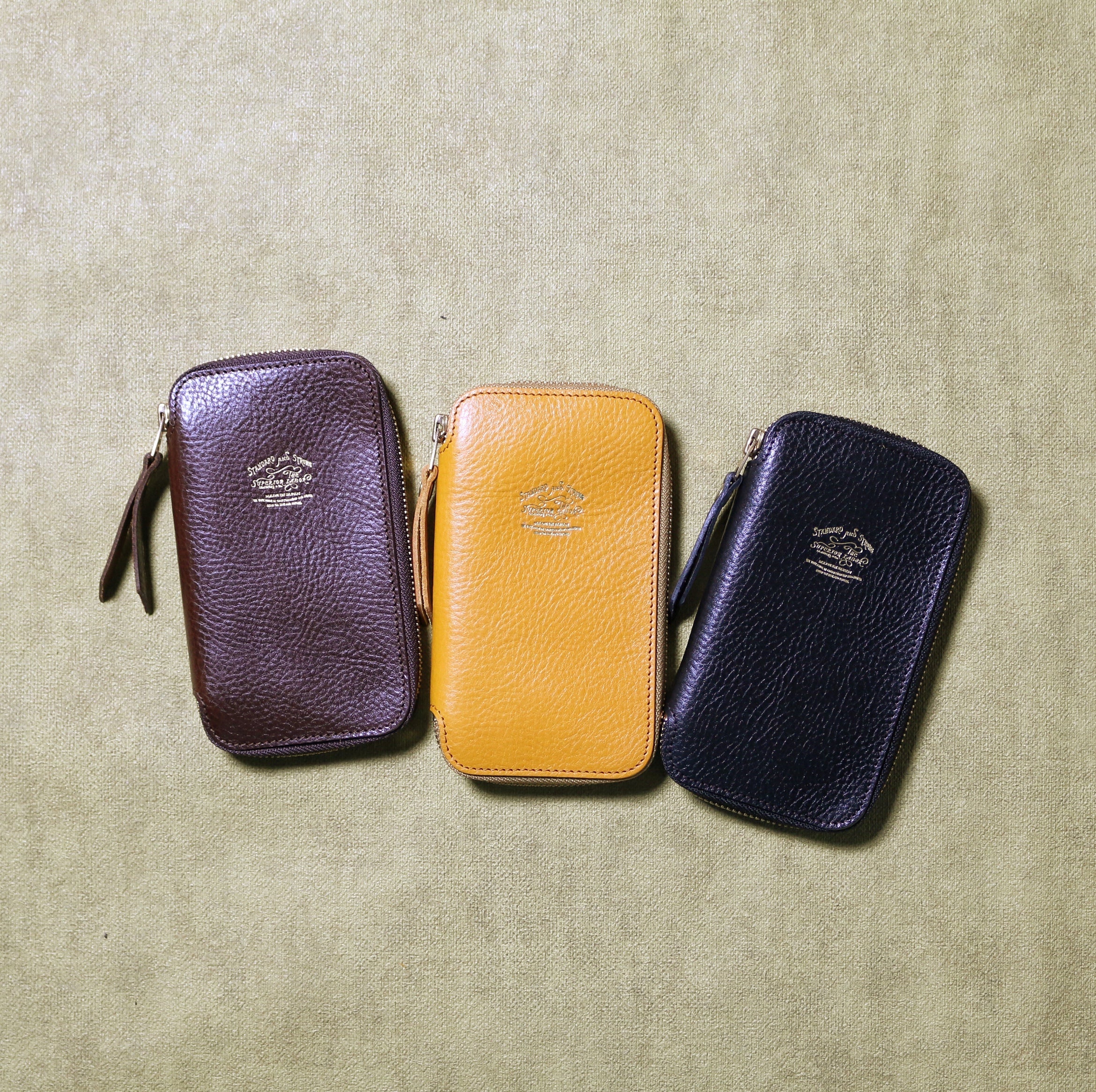 The Superior Labor: Leather Zip Pencase (3 Colours) - Smidapaper Ikigai Shop