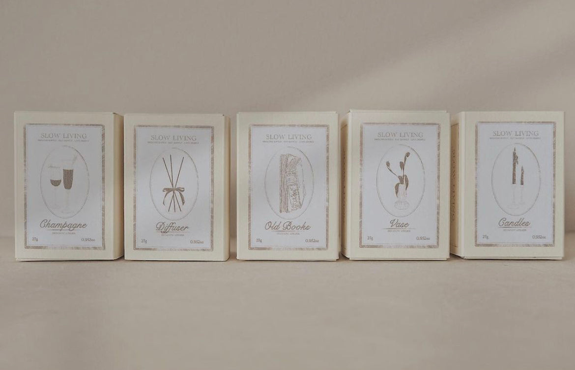 Jieyanow Slow Living: Champagne Rubber Stamp - Smidapaper Ikigai Shop
