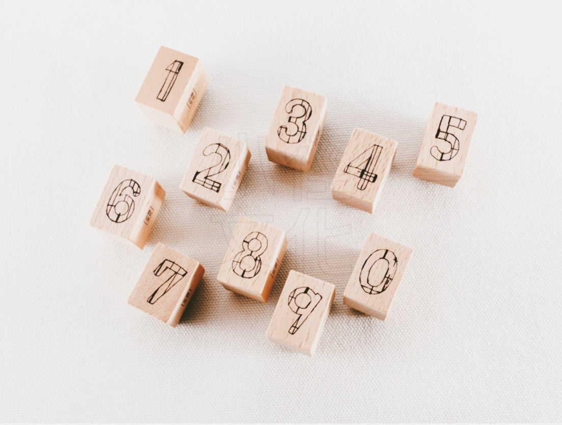 Chamil Garden Number Rubber Stamp- The Only Child: Only Daughter (MTS-CH391) - Smidapaper Ikigai Shop