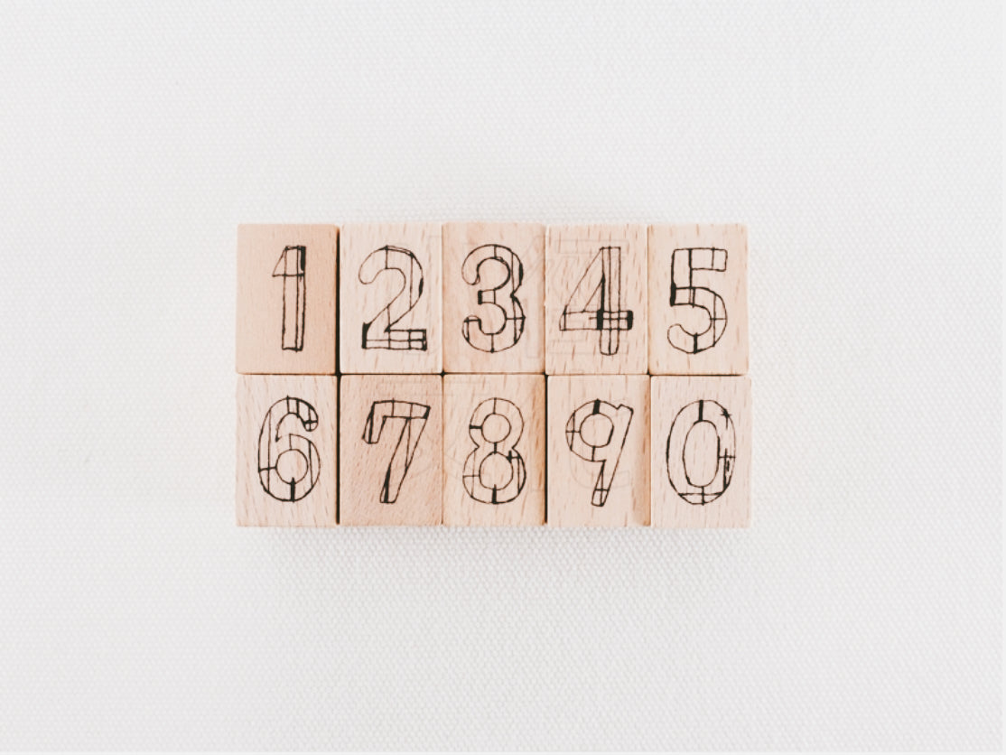 Chamil Garden Number Rubber Stamp- The Only Child: Only Daughter (MTS-CH391) - Smidapaper Ikigai Shop