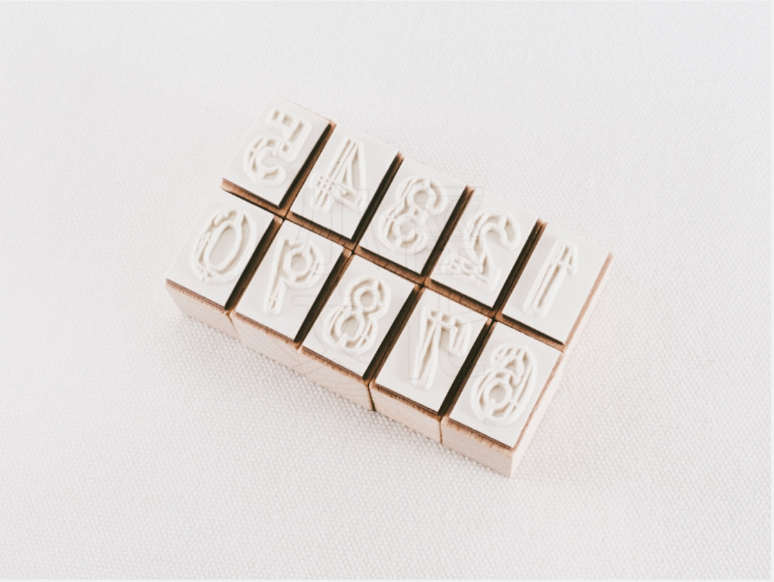 Chamil Garden Number Rubber Stamp- The Only Child: Only Daughter (MTS-CH391) - Smidapaper Ikigai Shop