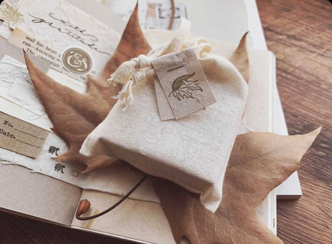 Penny Fei With Gratitude Rubber Stamp (set of 2) - Smidapaper Ikigai Shop