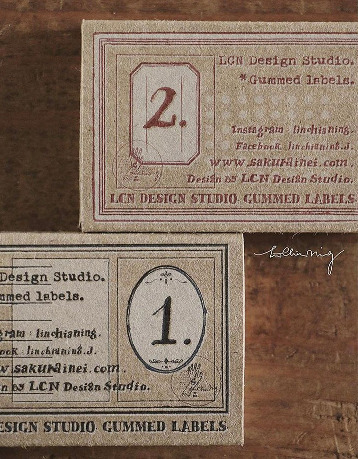 Gummed Label Set: 2 - Smidapaper Ikigai Shop