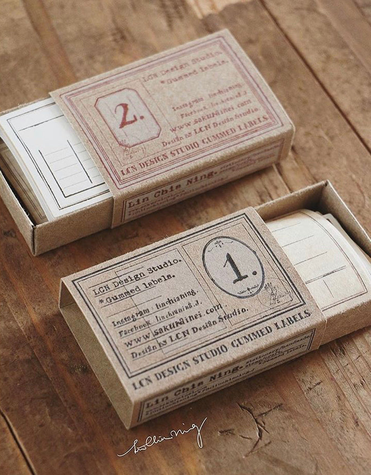 Gummed Label Set: 2 - Smidapaper Ikigai Shop