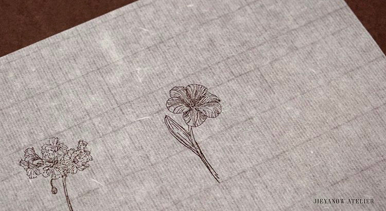 Jieyanow Atelier Garden of Inspiration: Tulip Rubber Stamp - Smidapaper Ikigai Shop