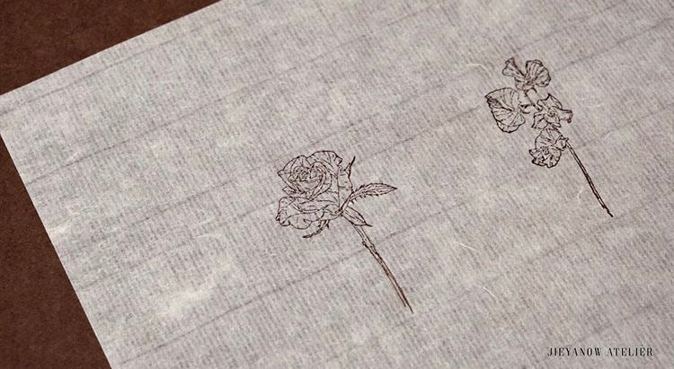 Jieyanow Atelier Garden of Inspiration: Tulip Rubber Stamp - Smidapaper Ikigai Shop
