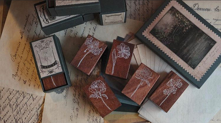Jieyanow Atelier Garden of Inspiration: Tulip Rubber Stamp - Smidapaper Ikigai Shop