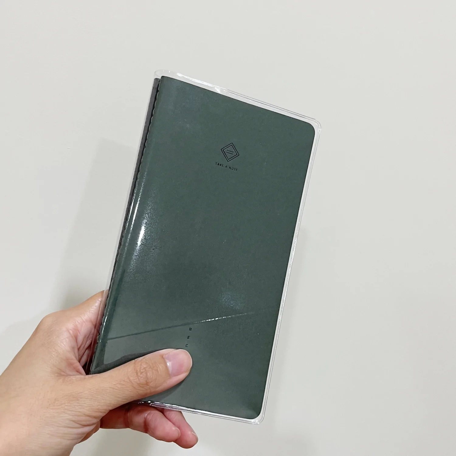 Take a Note Record Transparent PVC Book Cover