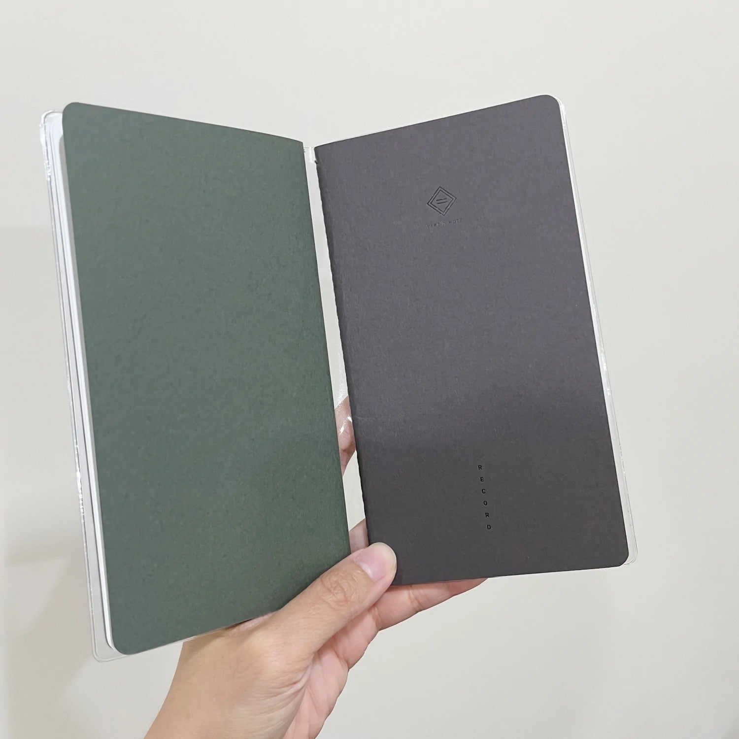 Take a Note Record Transparent PVC Book Cover