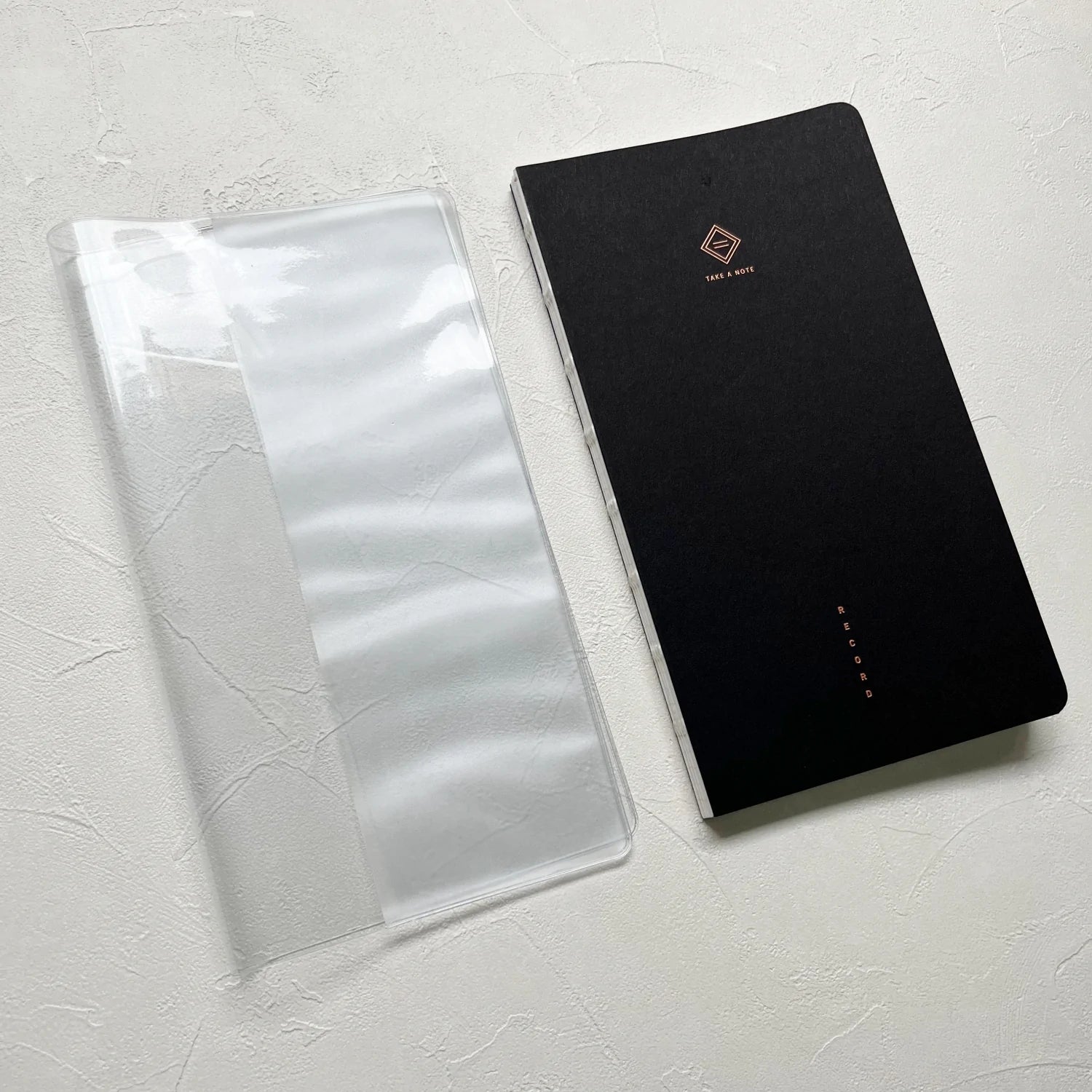 Take a Note Record Transparent PVC Book Cover