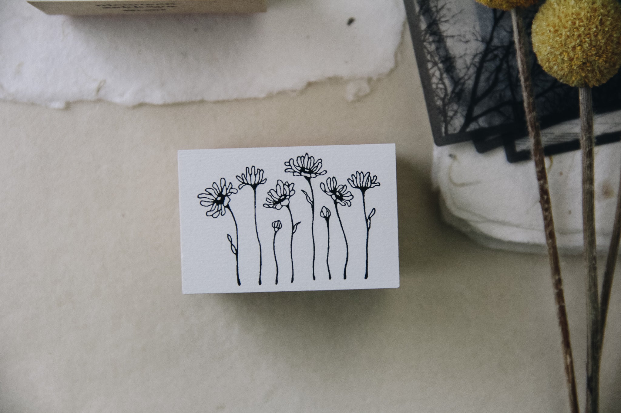 Nico Neco x PEPIN Rubber Stamp: Daisy - Smidapaper Ikigai Shop