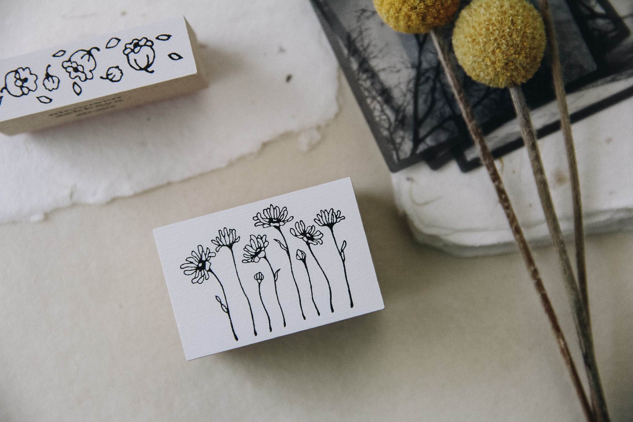 Nico Neco x PEPIN Rubber Stamp: Daisy - Smidapaper Ikigai Shop