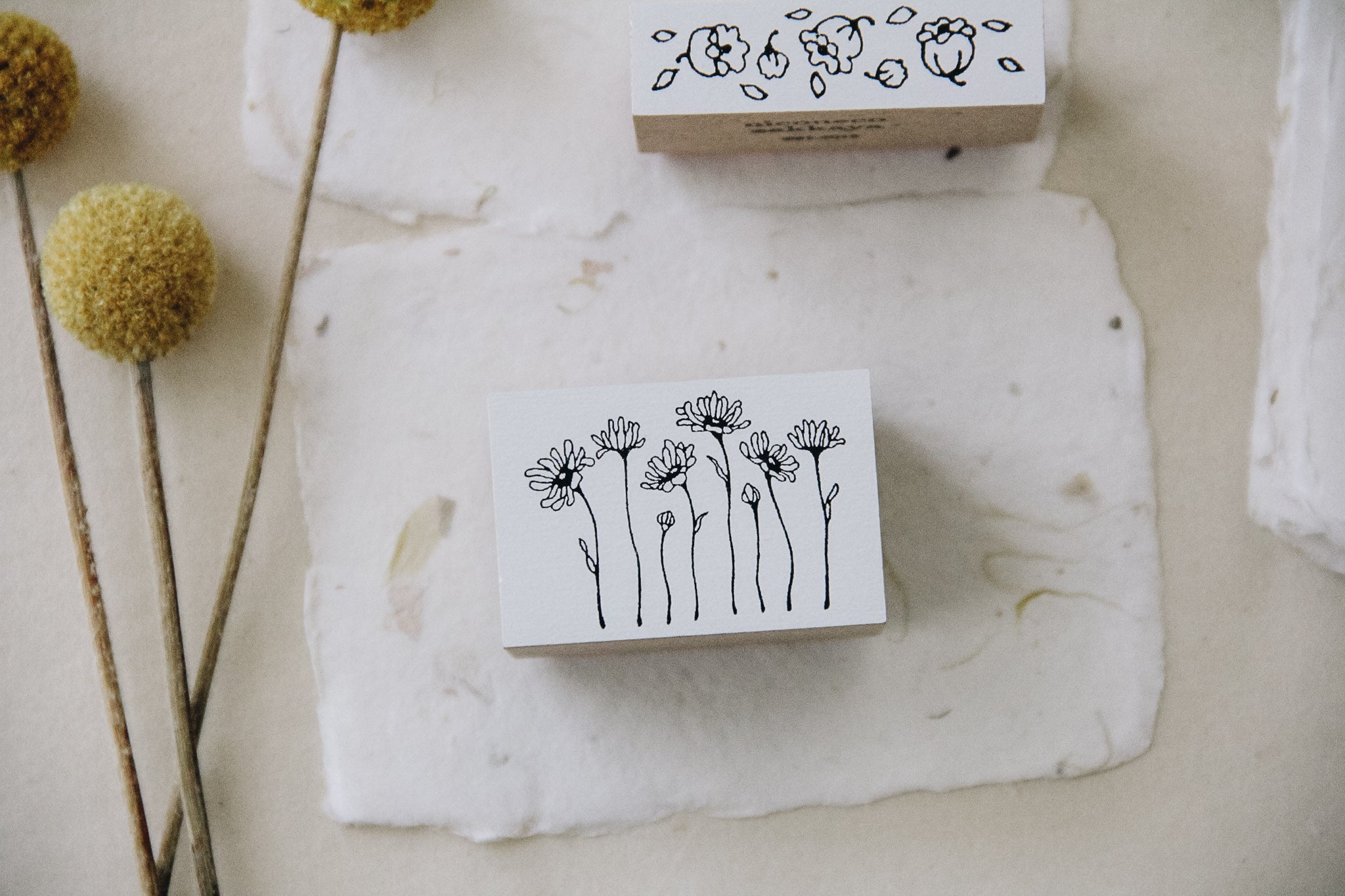 Nico Neco x PEPIN Rubber Stamp: Daisy - Smidapaper Ikigai Shop