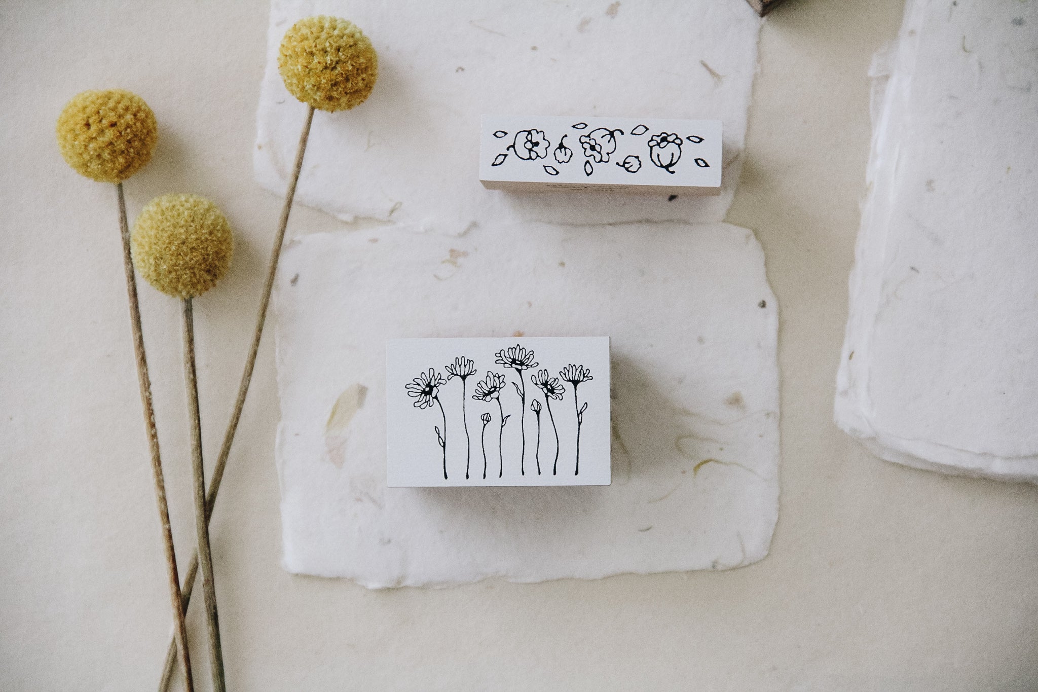 Nico Neco x PEPIN Rubber Stamp: Daisy - Smidapaper Ikigai Shop