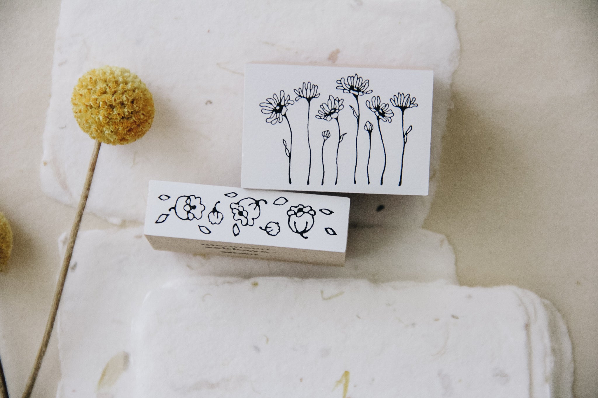 Nico Neco x PEPIN Rubber Stamp: Daisy - Smidapaper Ikigai Shop