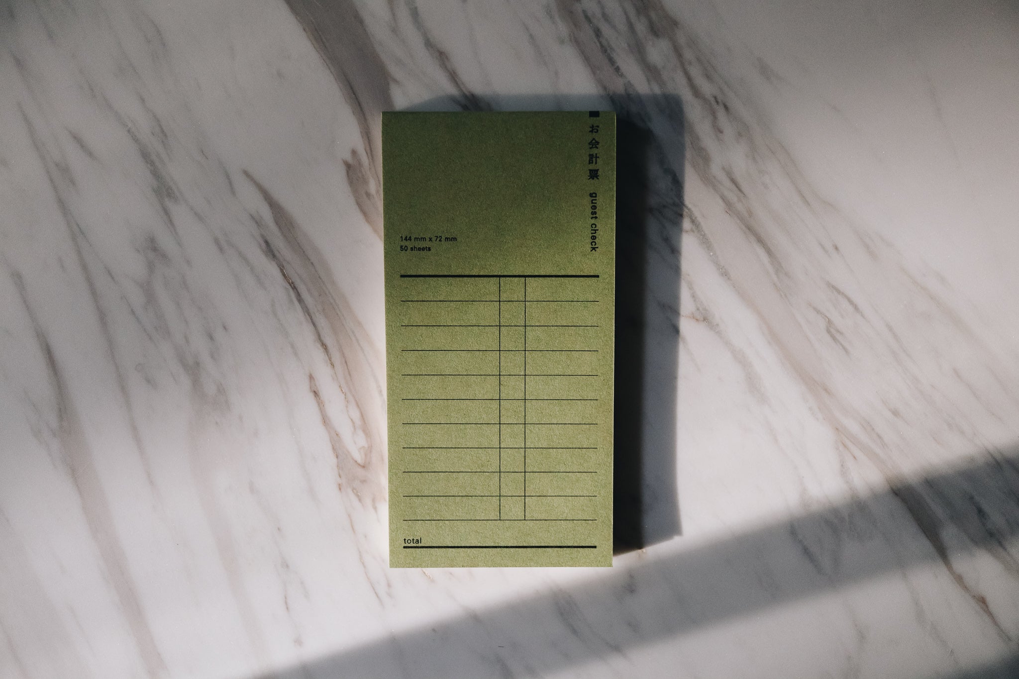 Classiky x Drop Around Guest Check Paper - Smidapaper Ikigai Shop