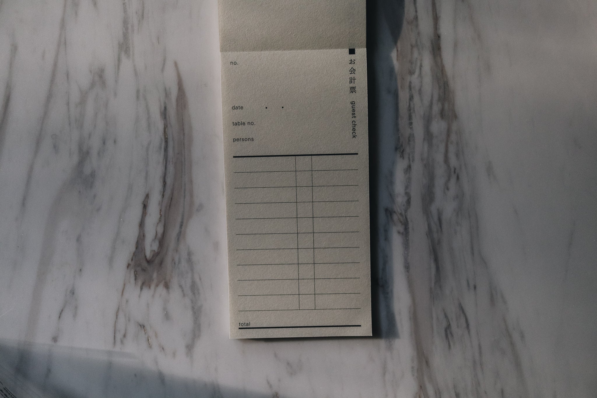 Classiky x Drop Around Guest Check Paper - Smidapaper Ikigai Shop