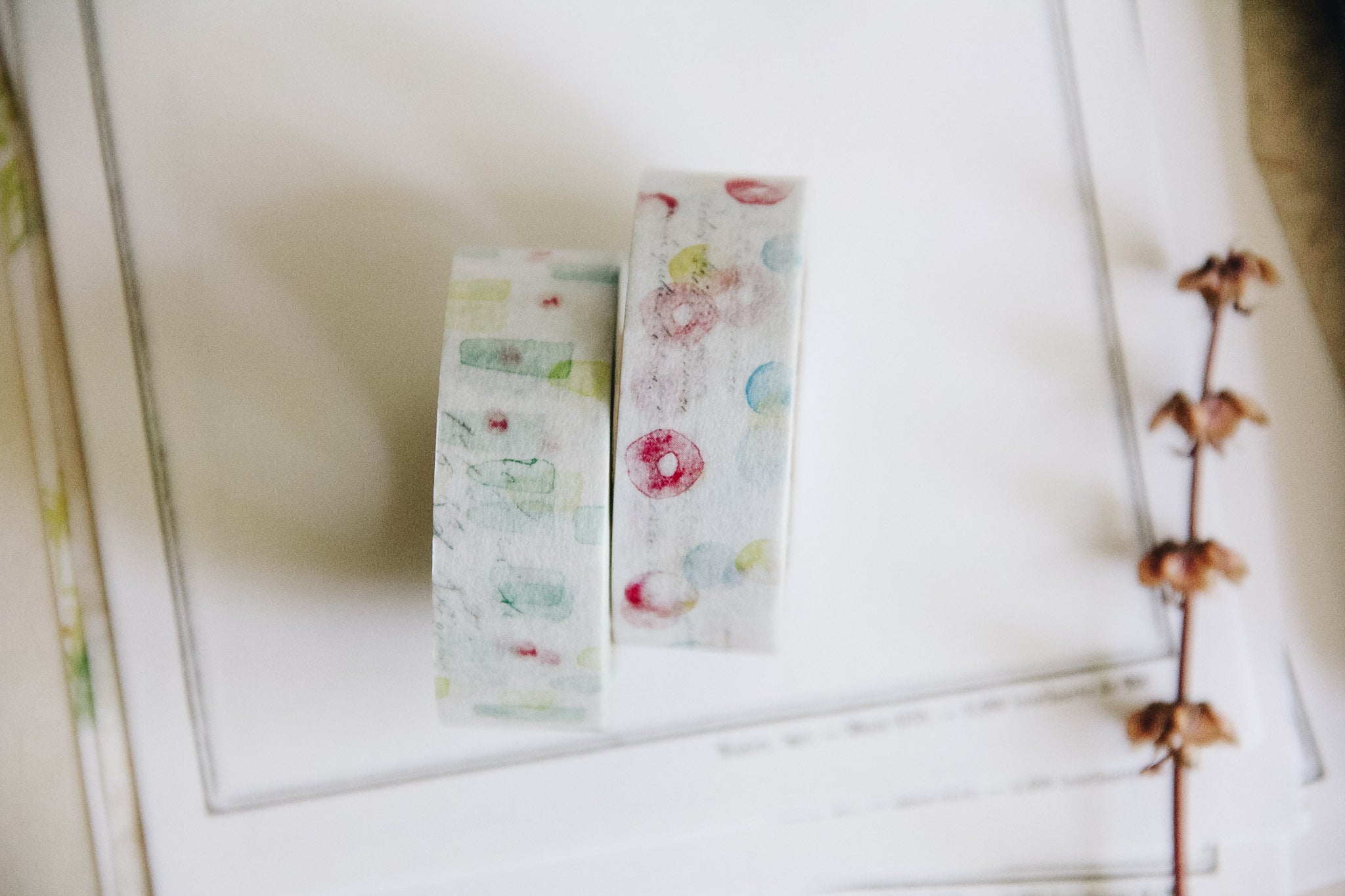 Yohaku Original Washi Tape- (Y-074) Tomoshibi - Smidapaper Ikigai Shop