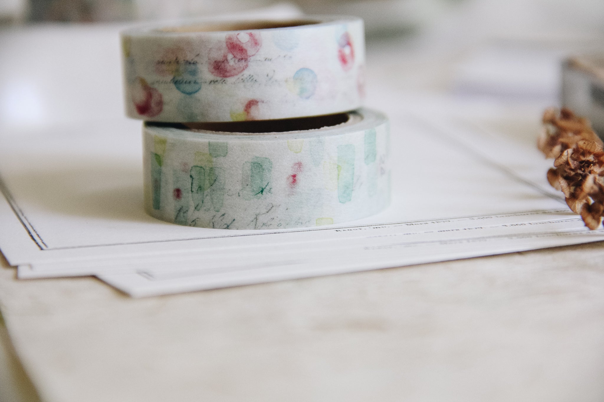 Yohaku Original Washi Tape- (Y-073) Kagayaki - Smidapaper Ikigai Shop