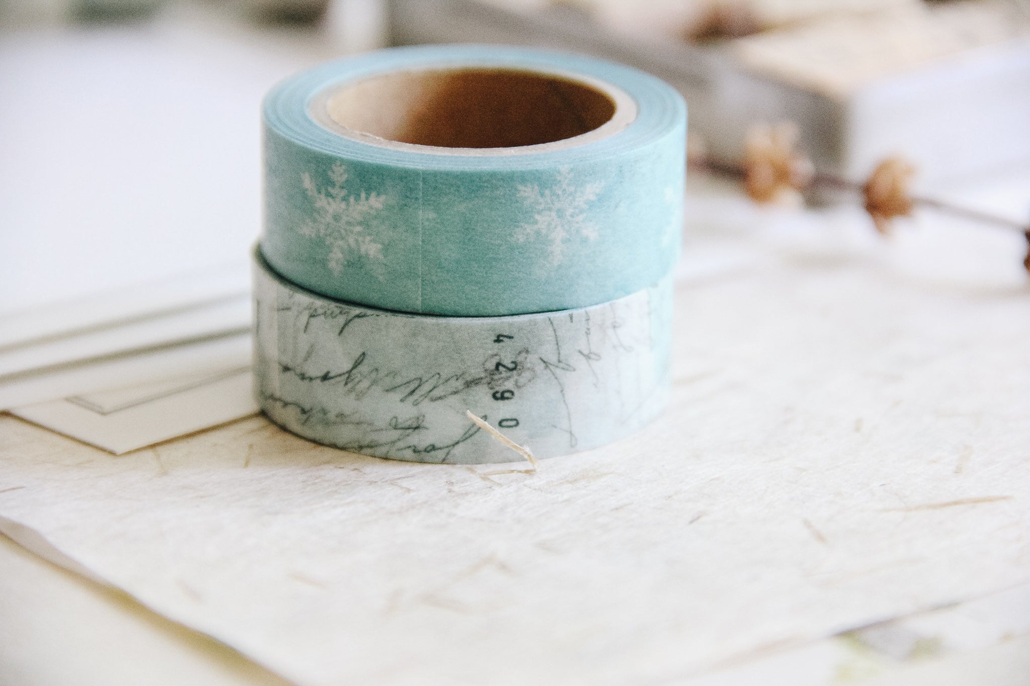 Yohaku Original Washi Tape- (Y-075) Konayuki - Smidapaper Ikigai Shop