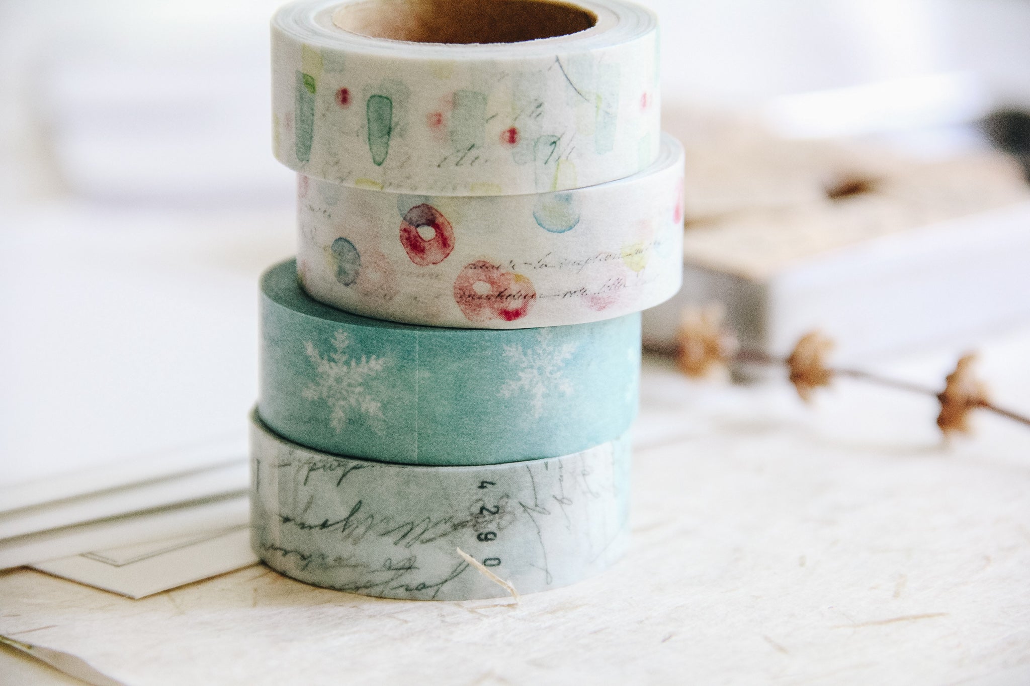 Yohaku Original Washi Tape- (Y-074) Tomoshibi - Smidapaper Ikigai Shop