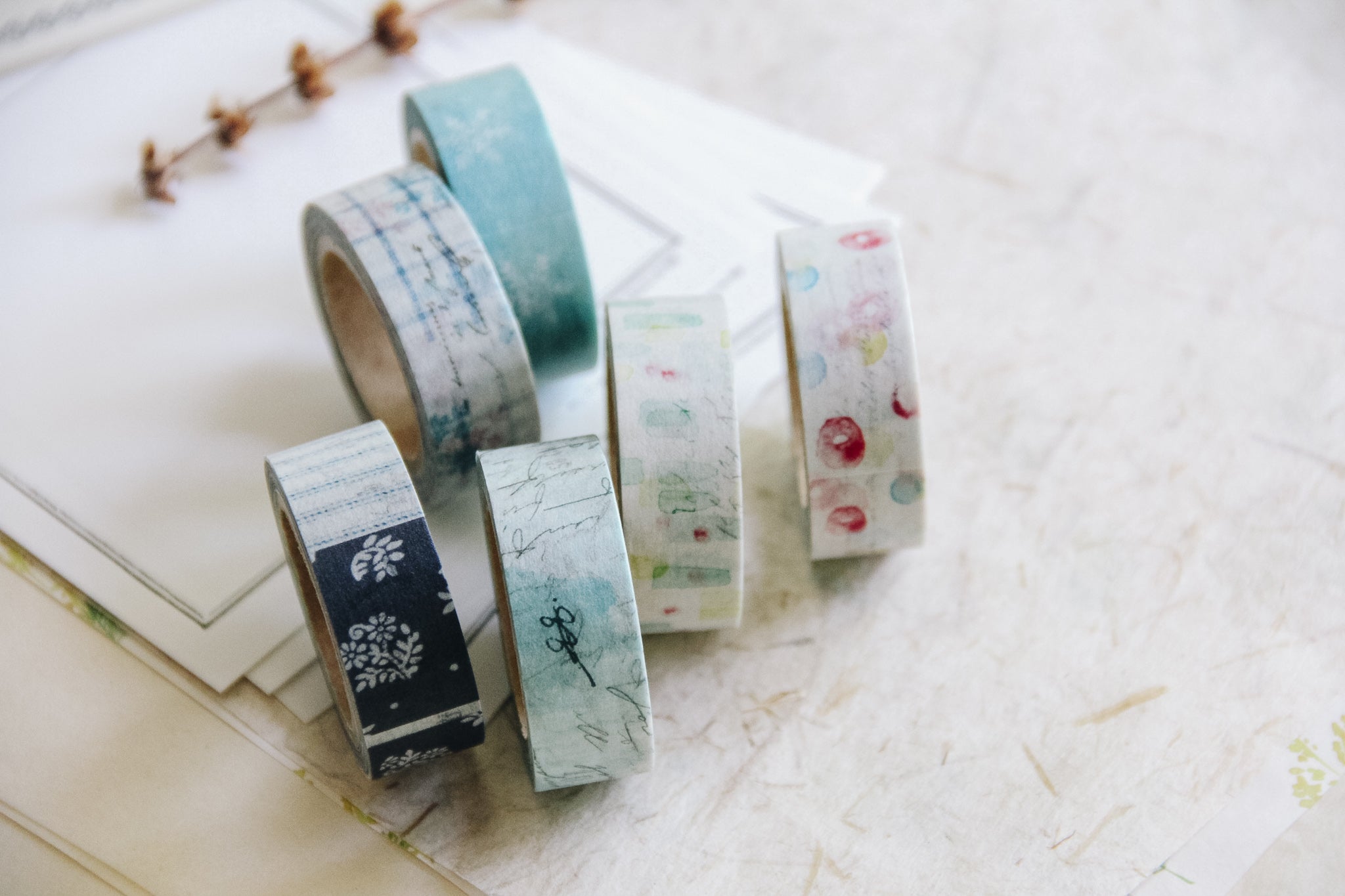 Yohaku Original Washi Tape- (Y-074) Tomoshibi - Smidapaper Ikigai Shop