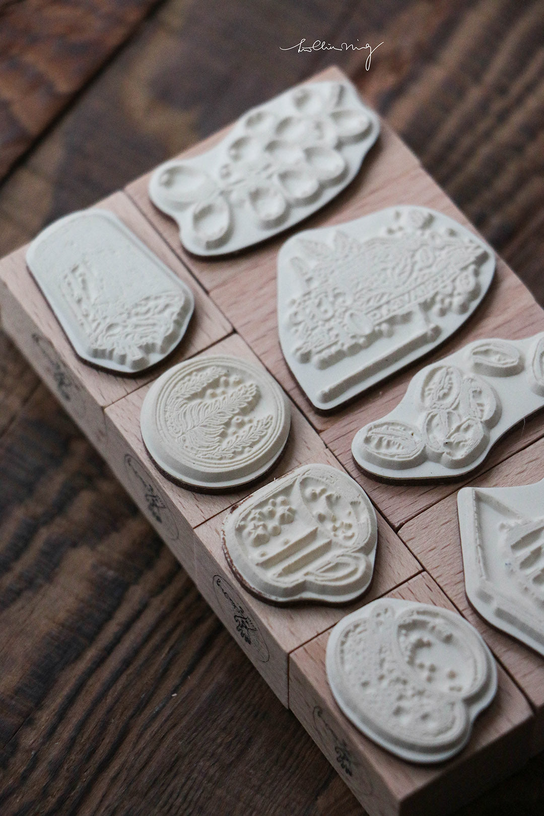 Coffee Stamp Rubber Stamp Set Vol. 1 (set of 8) - Smidapaper Ikigai Shop