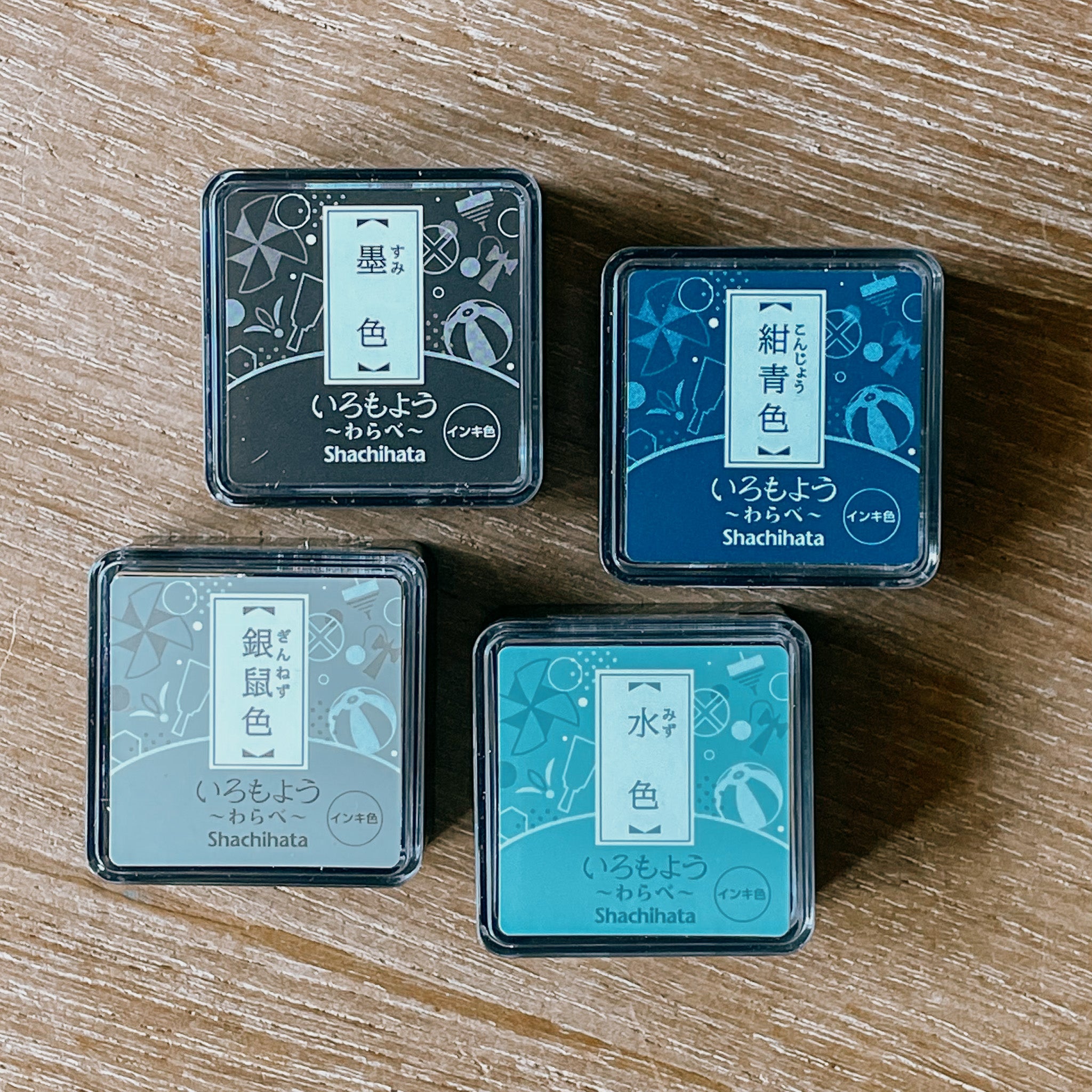 Shachihata Warabe Iromoyo Ink Pad (Mini)- 4 Colours