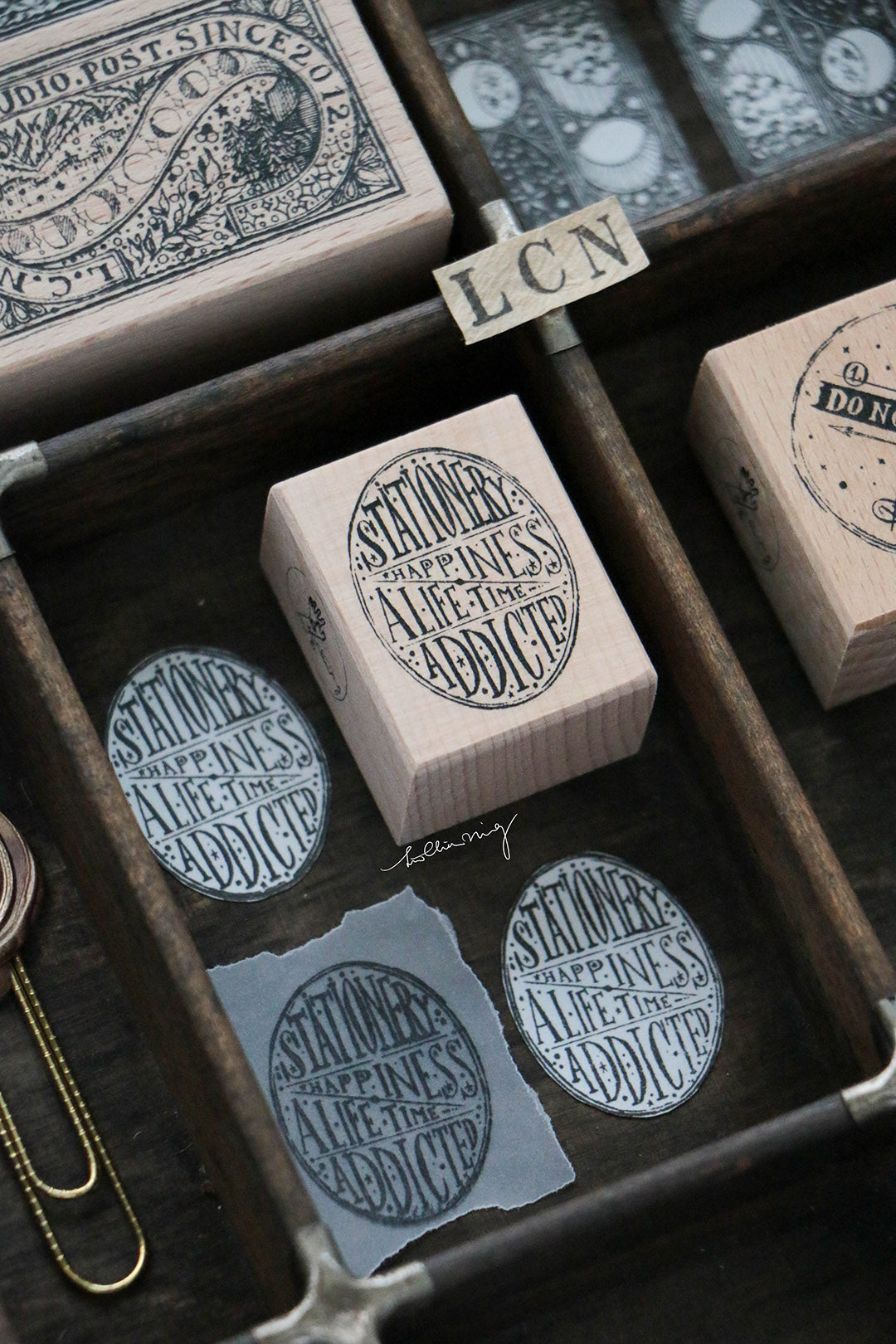 Postage Stamp Rubber Stamp Set Vol. 3 (set of 4) - Smidapaper Ikigai Shop