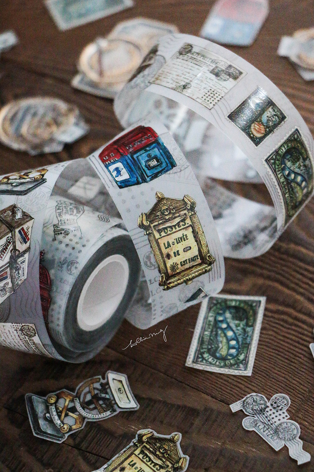 Postage Time Matte PET Tape - Smidapaper Ikigai Shop