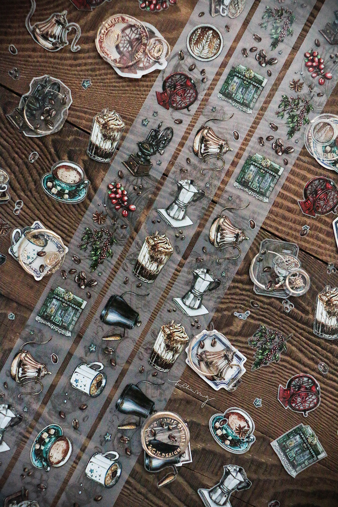 Coffee Time Matte PET Tape - Smidapaper Ikigai Shop