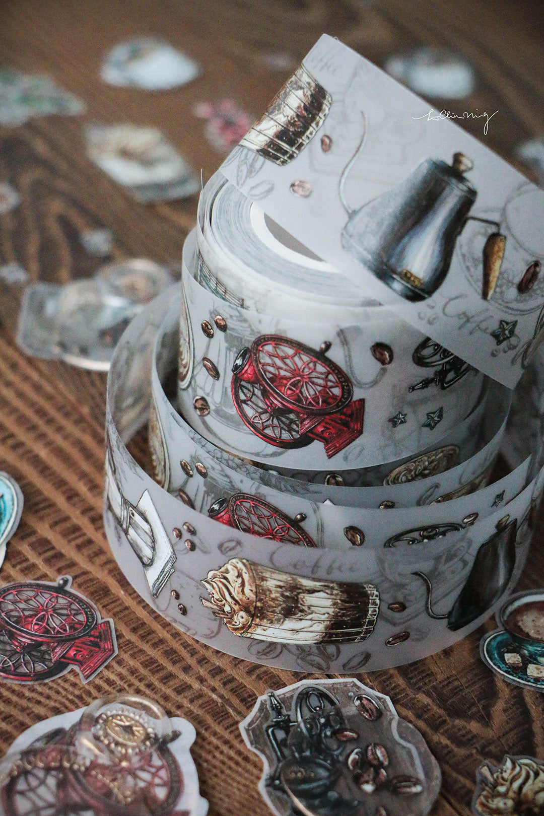 Coffee Time Matte PET Tape - Smidapaper Ikigai Shop