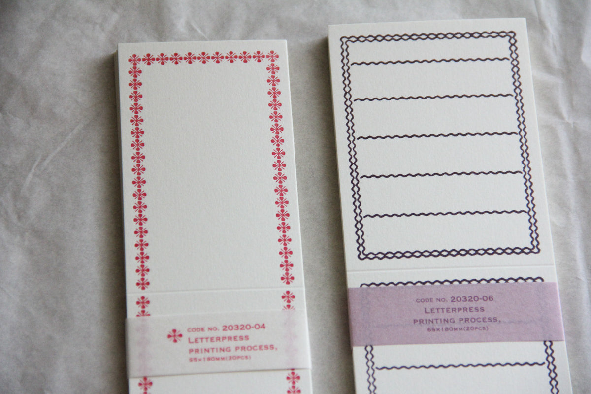 Folded Memo Card (Red) - Smidapaper Ikigai Shop
