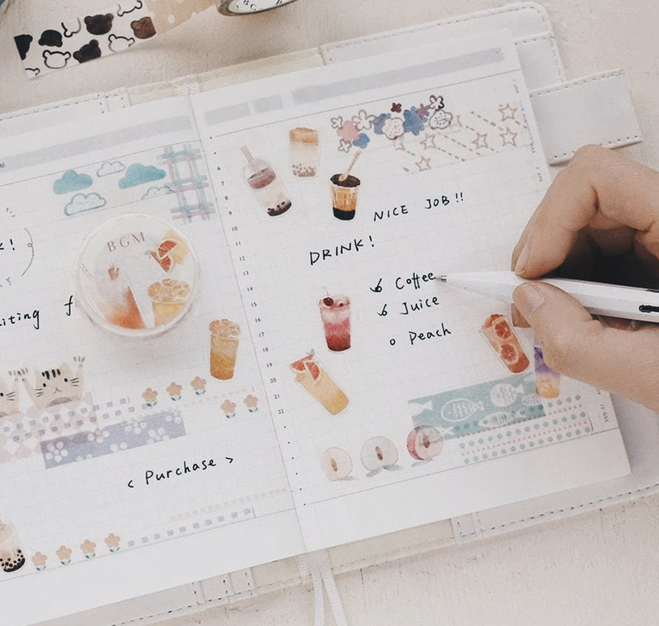 BGM Juice Washi Tape - Smidapaper Ikigai Shop