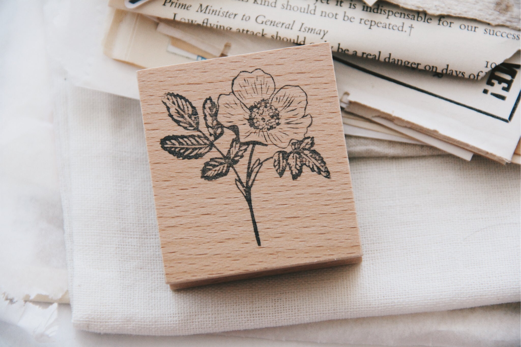 Stempel Jazz Rose Rubber Stamp - Smidapaper Ikigai Shop