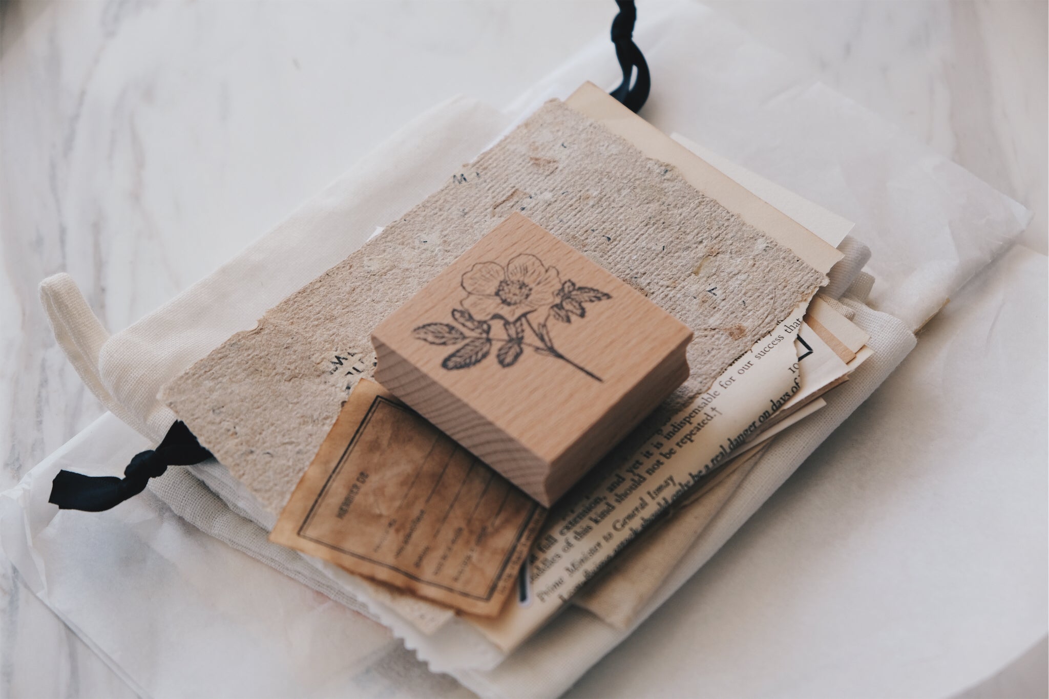 Stempel Jazz Rose Rubber Stamp - Smidapaper Ikigai Shop