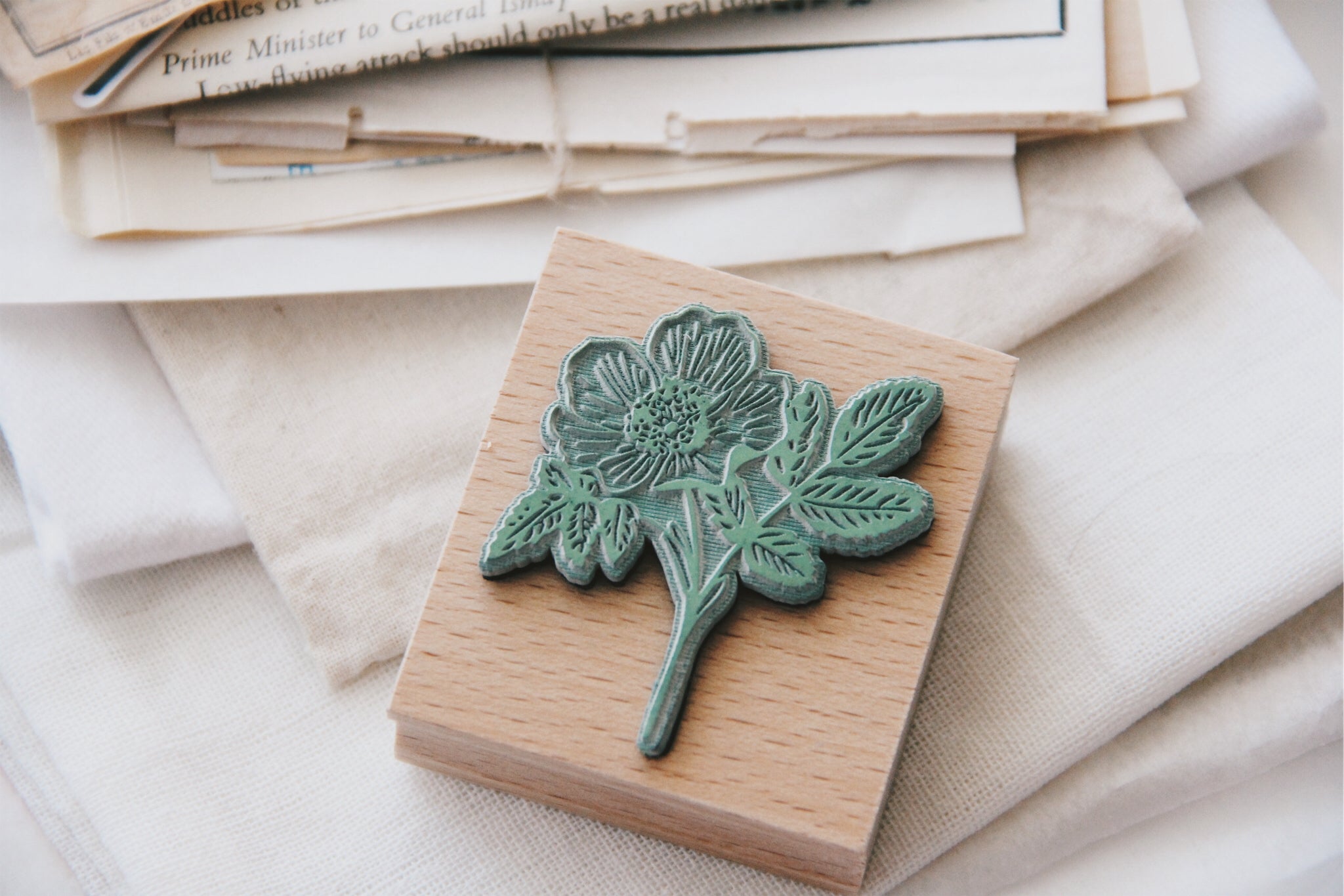 Stempel Jazz Rose Rubber Stamp - Smidapaper Ikigai Shop