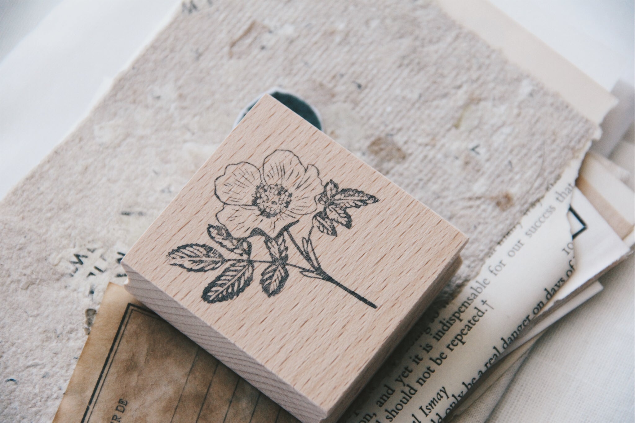 Stempel Jazz Rose Rubber Stamp - Smidapaper Ikigai Shop