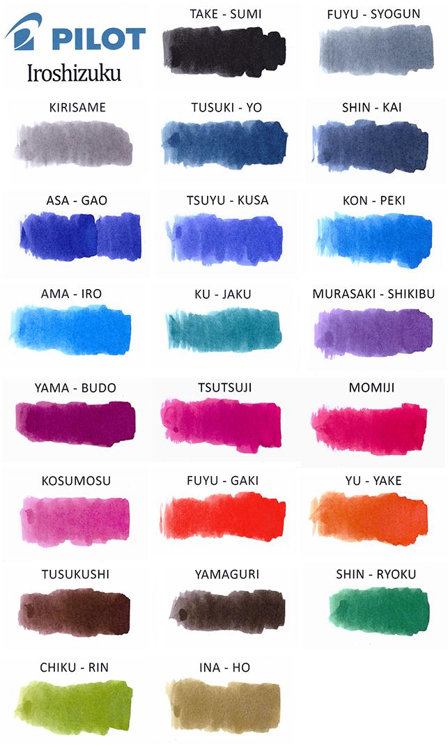 Pilot Iroshizuku Ink - 15ml - Smidapaper Ikigai Shop