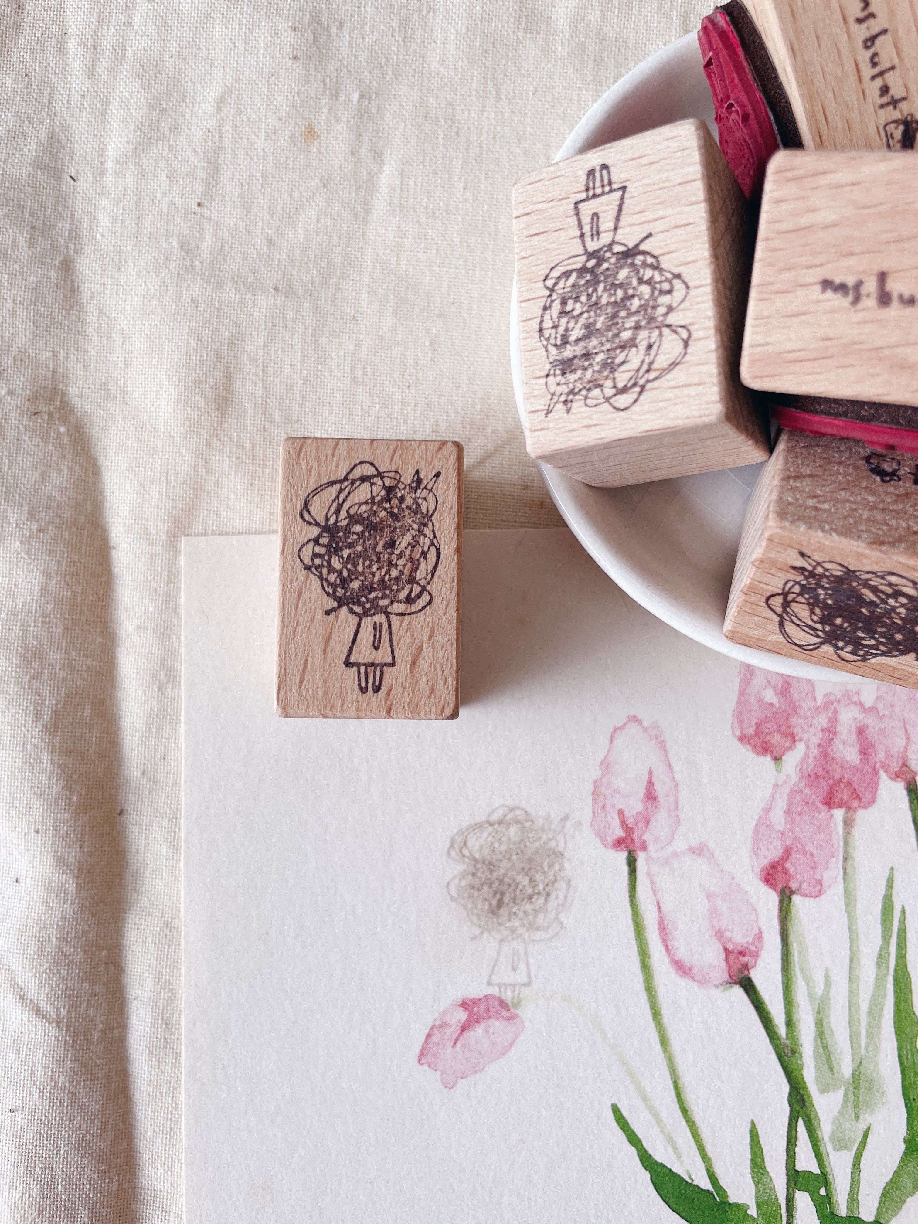 msbulat I'm Okay Rubber Stamp - Smidapaper Ikigai Shop